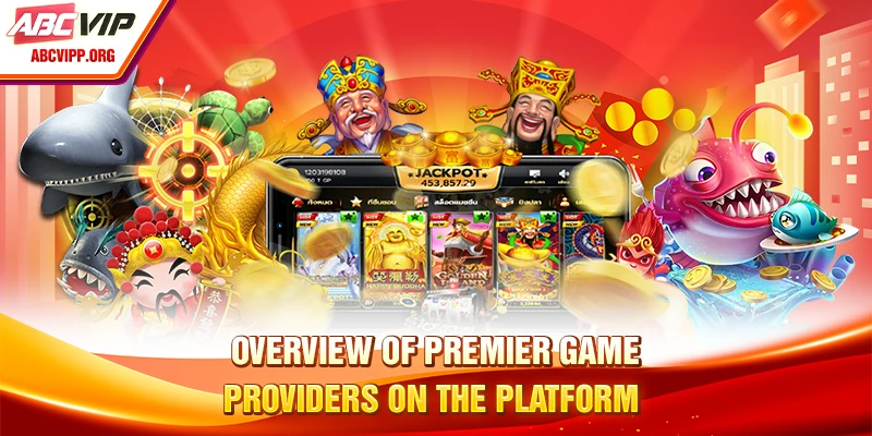 Overview of premier game providers on the platform