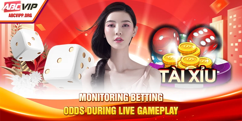 Monitoring betting odds during live gameplay